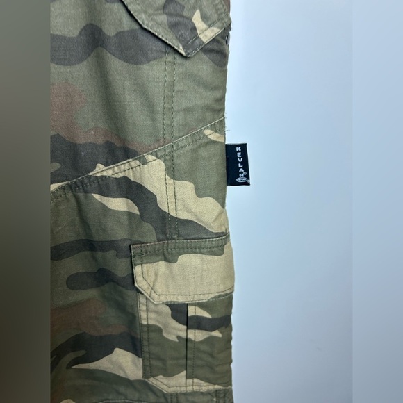 BILT Iron Workers Men Motorcycle Pants Mens 38X32 Camo Cargo Ankle Straps DuPont - Picture 9 of 16